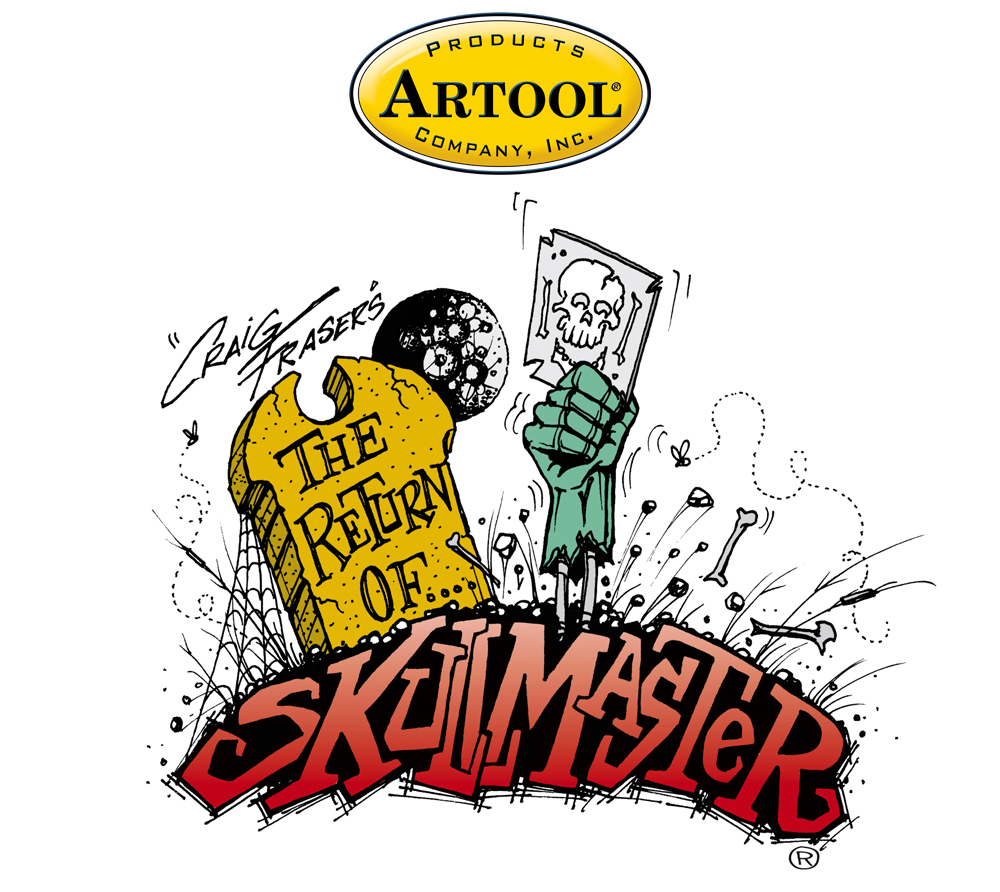 ARTOOL FH SK 16 SP Return of Skullmaster Frontal II Freihand Airbrush Schablone von Craig Fraser