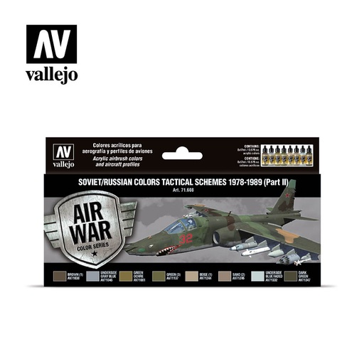 [571608] Air War Soviet/Russian Colors Tactical Schemes 1978-1989 Part II 8 x 17 ml